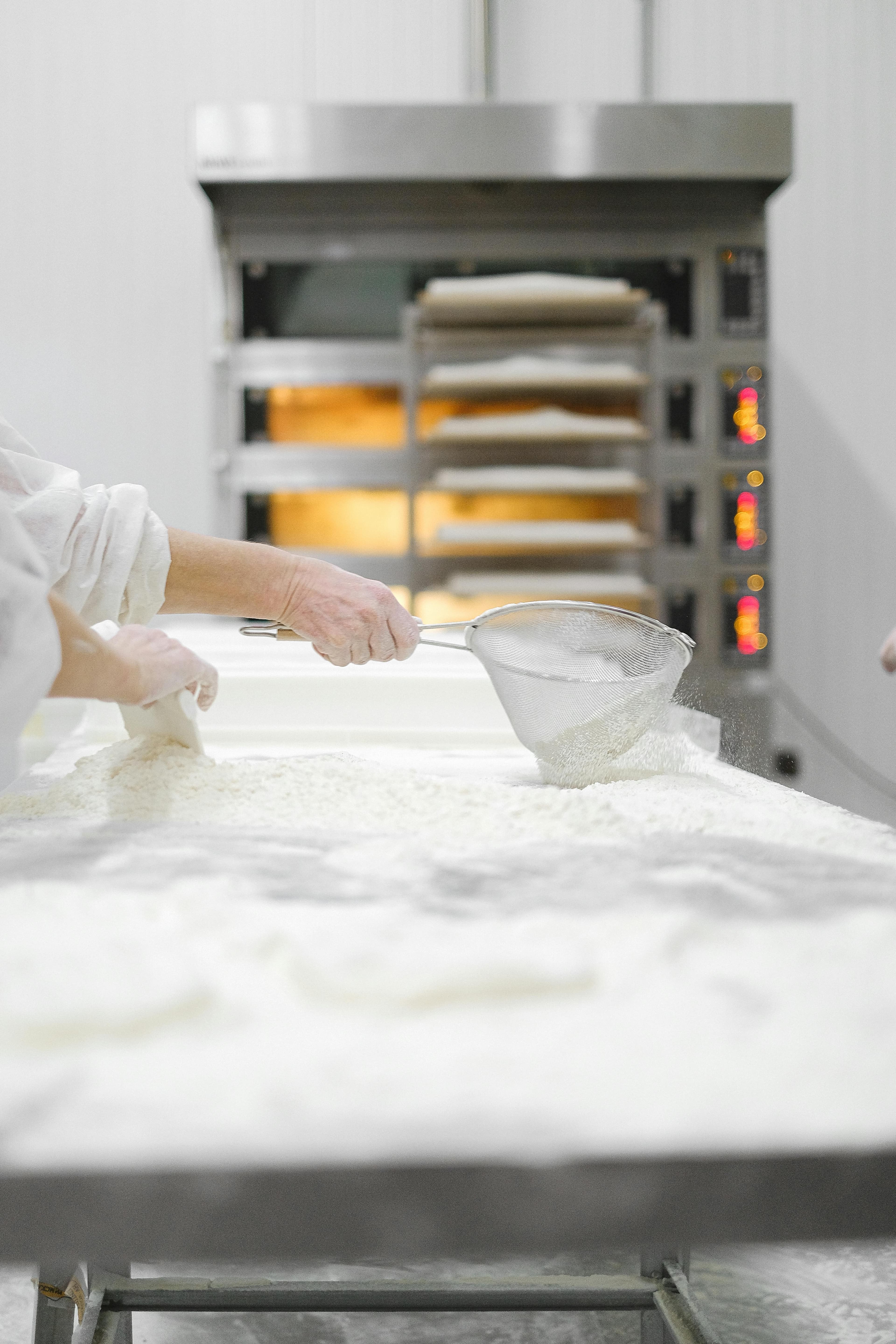 Professional kitchen using Mazor's dough