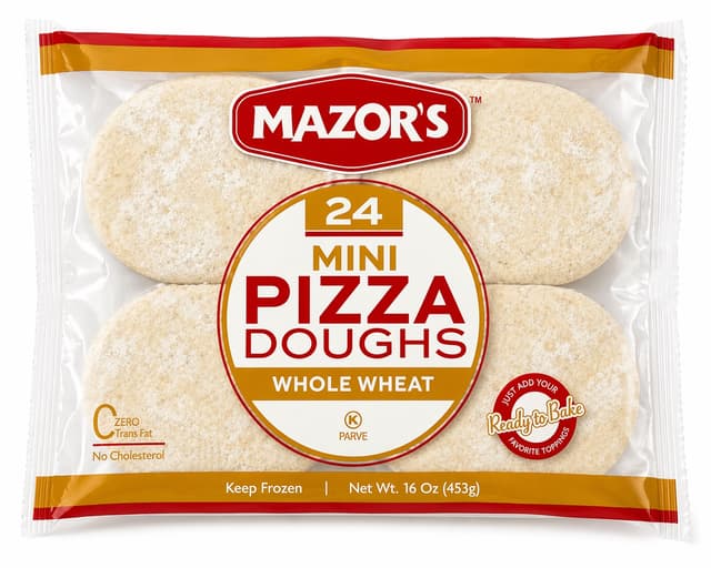 Mini Pizza Doughs – Whole Wheat